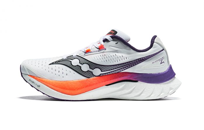 Saucony Endorphin Speed Brown 4 Беговые кроссовки Низкий верх Белый Оранжевый Мужской — изображение 1