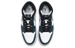 Jordan Air Jordan 1 MID 'Темный Бирюзовый' MID Топ Винтажные баскетбольные кроссовки Мужской Бело-голубой — изображение 4