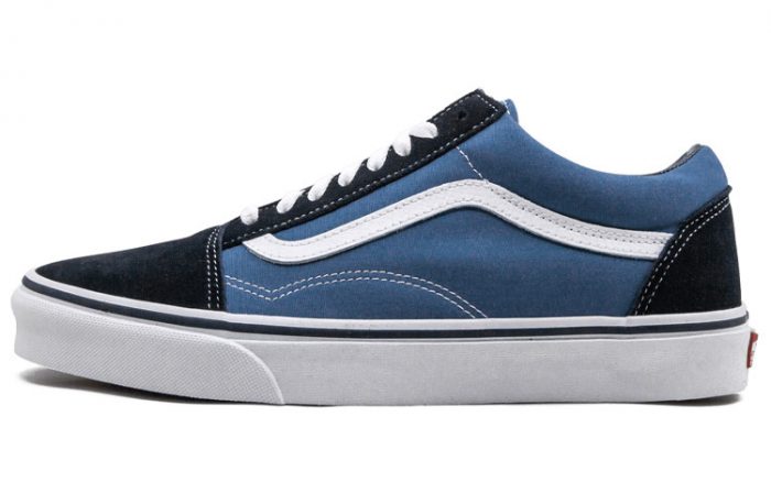 VANS Old Skool Collection Темно-синий низ кеды для скейтбординга унисекс морской синий — изображение 1