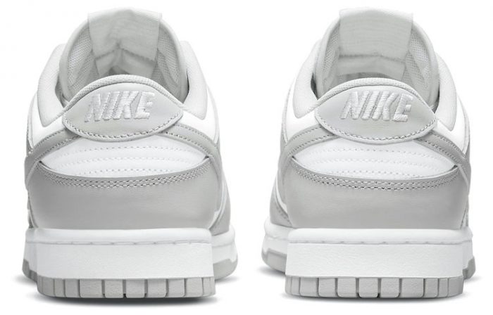 Nike Dunk Retro 'GREY Fog' Устойчивые к истиранию Низкие Скейтборд Кроссовки Мужские Серый Белый — изображение 5