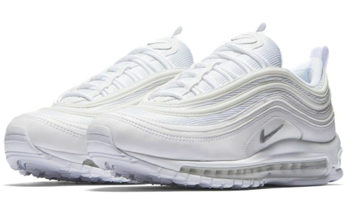 Nike Air Max 97 Амортизация Низкий Топ Беговые Кроссовки Мужские Белые — изображение 3