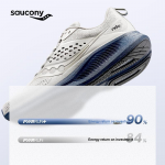 Saucony RIDE 17 Амортизаторы Slip-Resistant Дышащий Низкий Топ Тренировочные Спринт Беговые кроссовки Мужские Светло-Серый — изображение 6