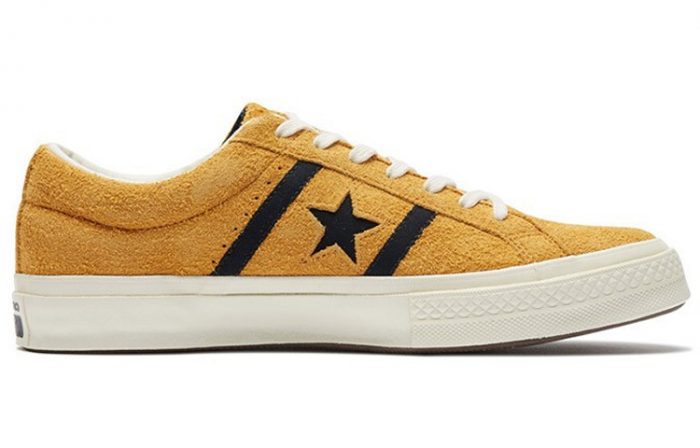 Конверс ONE STAR Non Slip Легкий Низкий Топ Скейтборд Кроссовки Унисекс Желтый — изображение 2