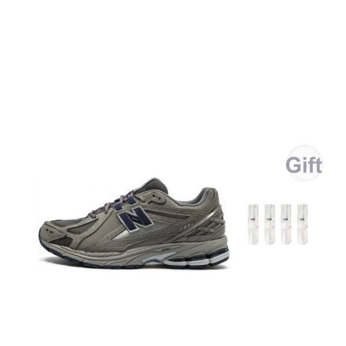 New Balance NB 1906R Амортизация Износостойкий Низкий Топ Беговые кроссовки Унисекс Серый — изображение 9