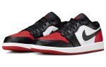 Jordan Air Jordan 1 Low 'Bred Toe' Устойчивый к истиранию Низкий Топ Винтажные Баскетбольные Кроссовки Мужские Bred Toe — изображение 3