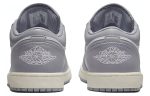 Jordan Air Jordan 1 Stealth And White Противоскользящий Низкий Топ Винтажные Баскетбольные Кроссовки Мужские Серый Белый — изображение 5