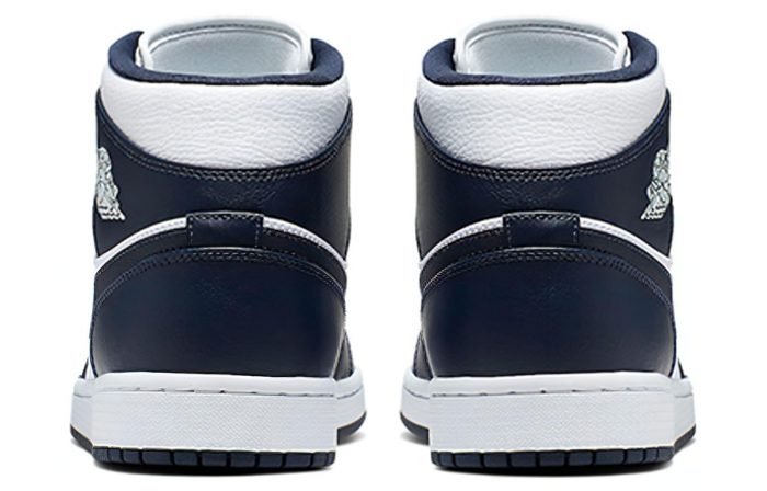 Jordan Air Jordan 1 Obsidian MID Топ Винтажные баскетбольные кроссовки Мужской Obsidian — изображение 4