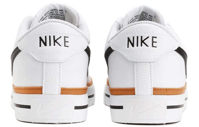 Nike Court Legacy Low Топ Скейтборд Кроссовки Унисекс Белый Черный — изображение 4