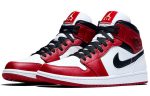 Jordan Air Jordan 1 MID 'Чикаго' MID Топ Винтажные баскетбольные кроссовки Мужской Красный белый черный — изображение 3