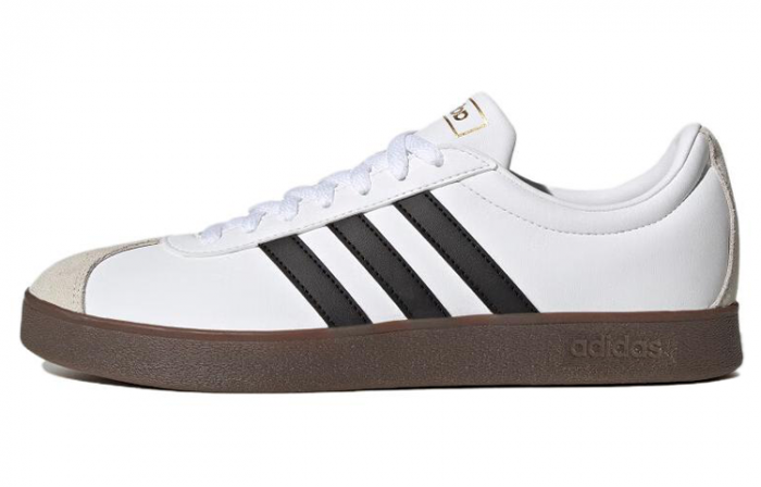 Adidas VL Court 2,0 Low Топ Скейтборд Кроссовки Унисекс Белый Серый — изображение 1
