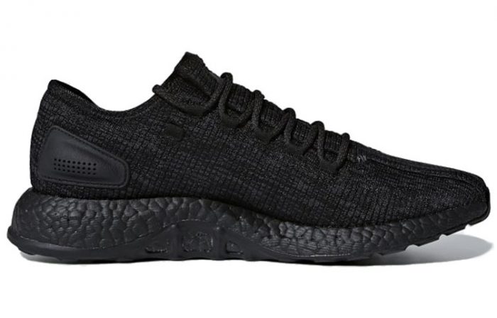 Adidas Pure Boost 2017 Low Топ Повседневные Беговые Кроссовки Унисекс Черные — изображение 2