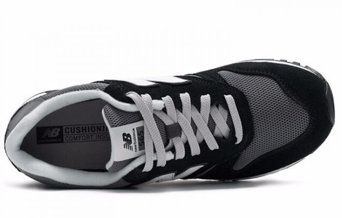 New Balance NB 565 Дышащие Низкие Кроссовки для Бега Унисекс Серый Черный — изображение 3