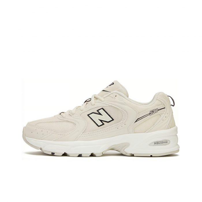 New Balance NB 530 MID Топ Повседневный Городской Коммутирование Беговые кроссовки Унисекс Экрю D Ширина — изображение 1