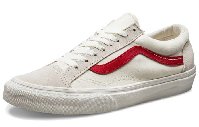 VANS Style 36 Marshmallow Low Топ Скейтборд Кроссовки Унисекс Белый Красный — изображение 2