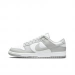 Nike Dunk Retro 'GREY Fog' Устойчивые к истиранию Низкие Скейтборд Кроссовки Мужские Серый Белый — изображение 7