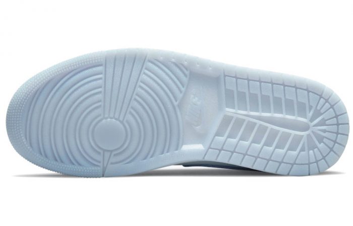 Jordan Air Jordan 1 MID 'Волк GREY' MID Топ Винтажные баскетбольные кроссовки Женские Ледяной синий — изображение 6