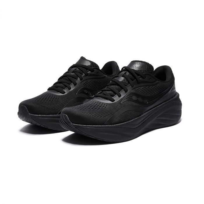Saucony PHOENIX INFERNO Firebird 4 Амортизация Поддержка Отскок Низкий Топ Беговые кроссовки Унисекс Черный — изображение 3