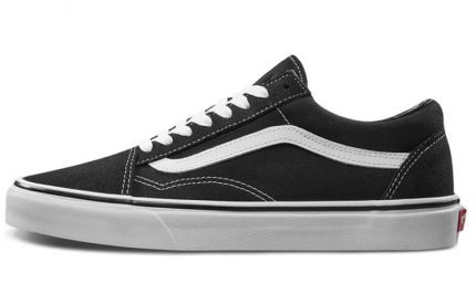 VANS Old Skool Collection Черные Низкие Кроссовки для Скейтбординга Унисекс Черно-Белые