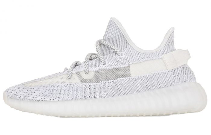 Adidas Originals Yeezy Boost 350 V2 Статический Низ Прочный Низ Топ Повседневный Унисекс Серый Белый Выпуск 2023 — изображение 1