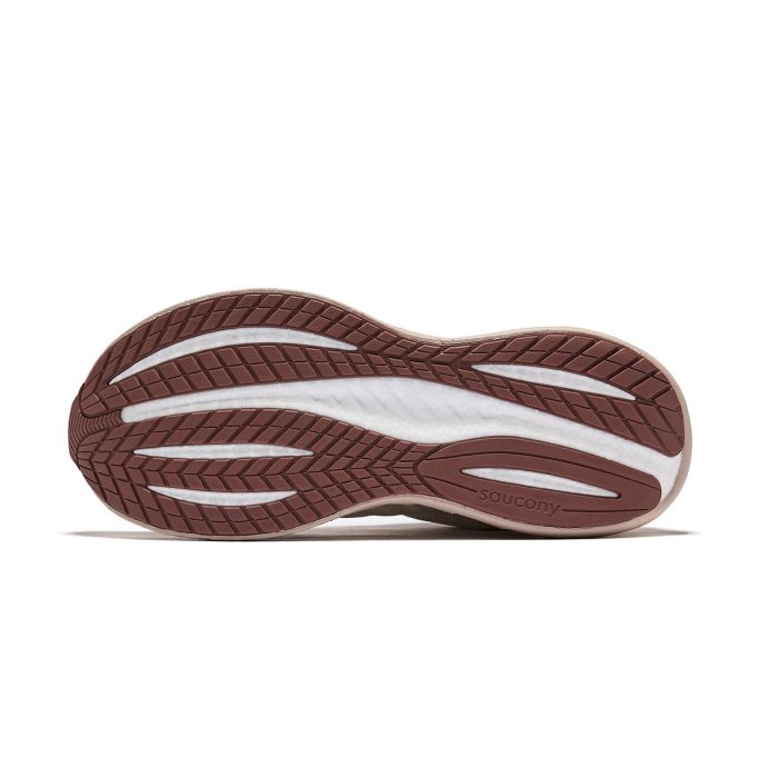 Saucony TRIUMPH Victory 22 Амортизация и Дышащие Беговые кроссовки Унисекс Хаки Коричневый — изображение 5