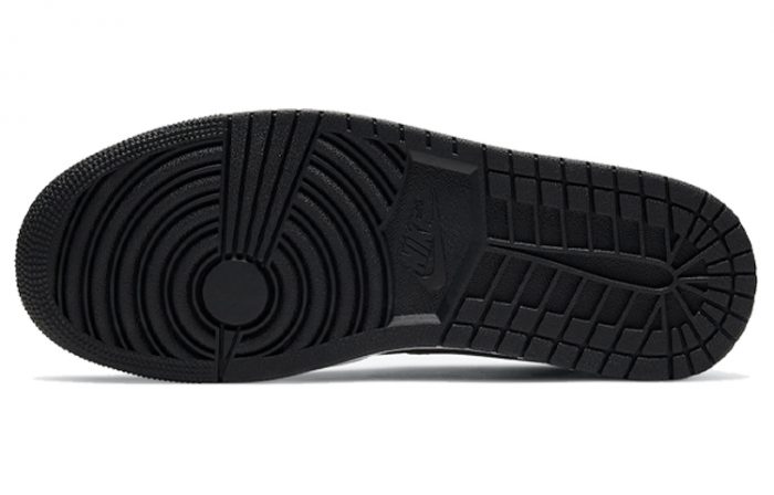 Jordan Air Jordan 1 MID 'Белый Shadow' MID Топ Винтажные баскетбольные кроссовки Мужской Черный белый серый — изображение 6