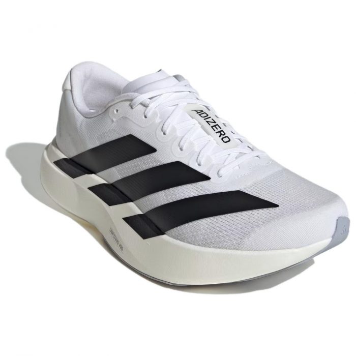 Adidas Adizero Evo SL Амортизация Износостойкие Низкие Кроссовки для Бега Мужские Белый Черный — изображение 4