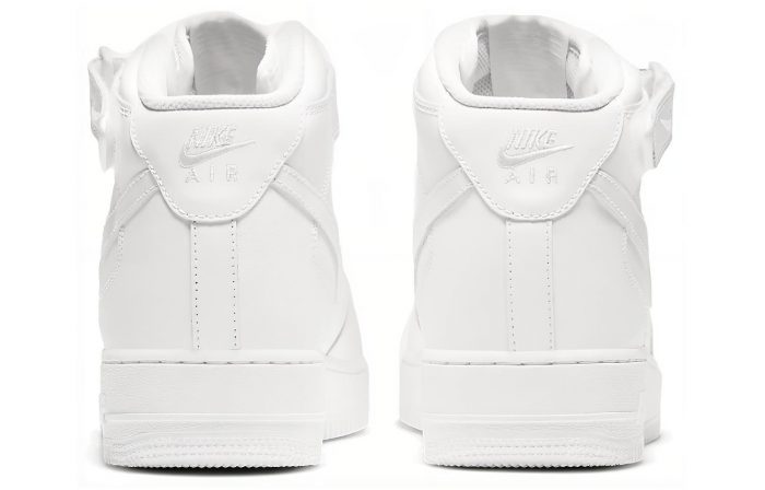 Nike Air FORCE 1 MID Топ Скейтборд Кроссовки Мужской Чисто Белый — изображение 5
