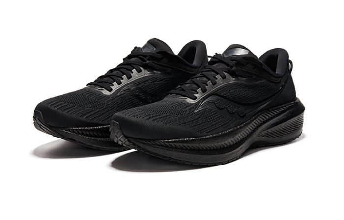 Saucony Triumph Victory 21 Беговые кроссовки Низкий топ Черный мужской — изображение 4