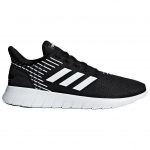 Adidas Asweerun Slip-resistant Abrasion-resistant Low Top Casual City Commute Running Shoes Men's Black White — изображение 2