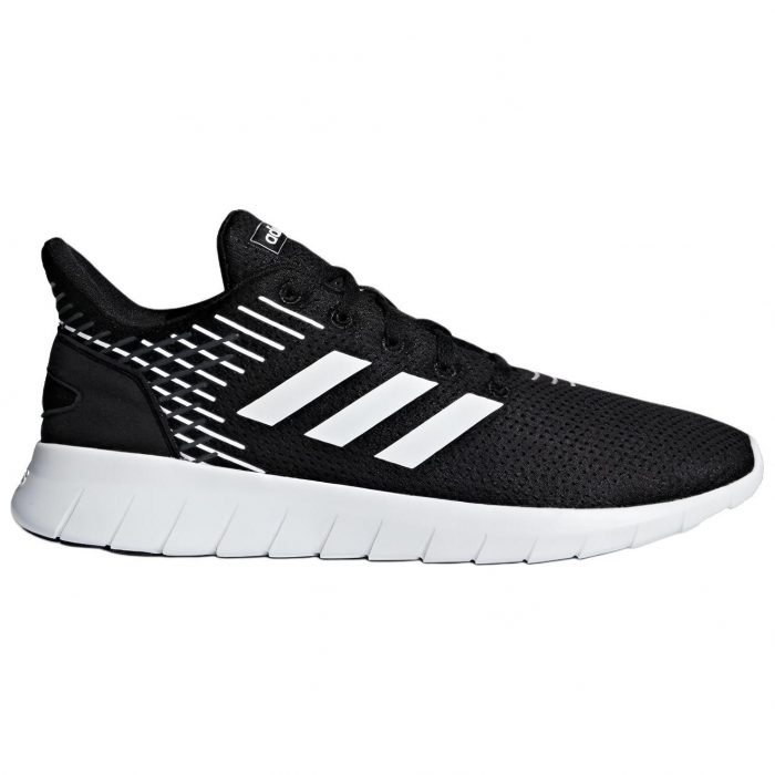 Adidas Asweerun Slip-resistant Abrasion-resistant Low Top Casual City Commute Running Shoes Men's Black White — изображение 2