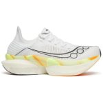 Saucony Endorphin Elite Wing Беговые кроссовки Низкий топ Белый черный Унисекс — изображение 2