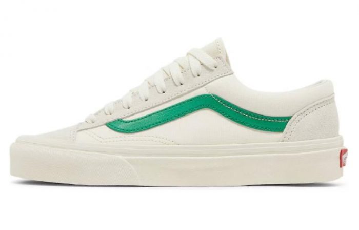 VANS Style 36 Marshmallow Jolly Зеленый Низкие Кроссовки для скейтбординга Унисекс Белый Зеленый — изображение 1