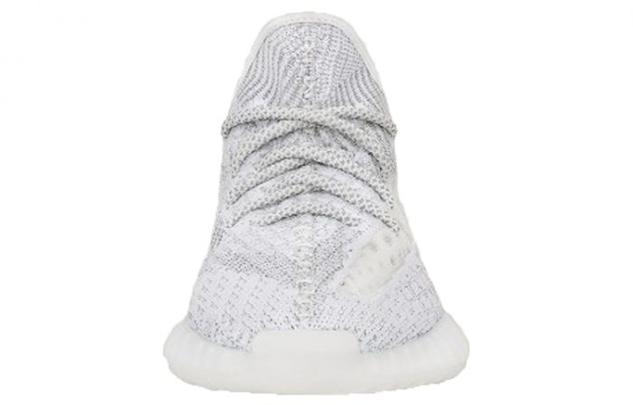 Adidas Originals Yeezy Boost 350 V2 Статический Низ Прочный Низ Топ Повседневный Унисекс Серый Белый Выпуск 2023 — изображение 3