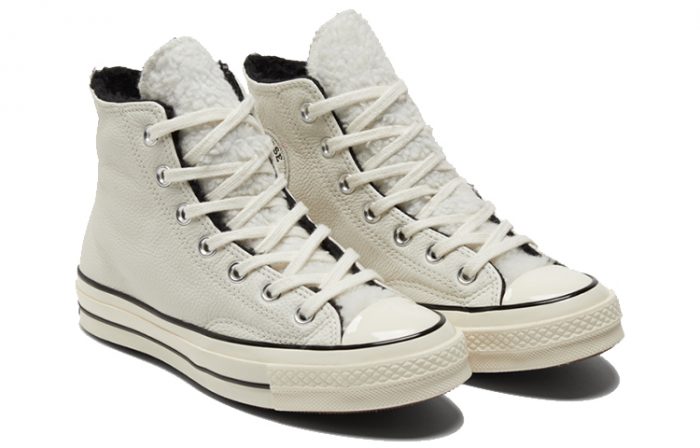Converse Chuck Taylor All Star 1970s Устойчивые к истиранию Высокие Кроссовки для скейтбординга Унисекс Бежево-желтые — изображение 3