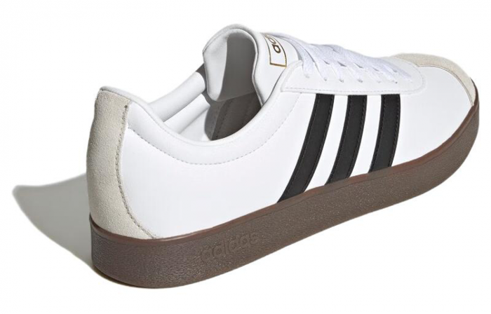 Adidas VL Court 2,0 Low Топ Скейтборд Кроссовки Унисекс Белый Серый — изображение 3