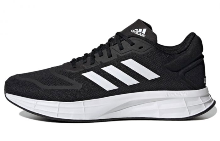 Adidas Duramo 10 Амортизация Дышащий Легкий Низкий Топ Повседневные Тренировочные Беговые Кроссовки Мужские Черный Белый — изображение 1