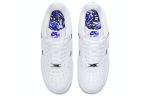 Nike Air Force 1 07 LX 'Chrome Luxe' Низкие кроссовки для скейтбординга Женские Белые Синие — изображение 4
