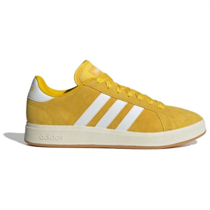 Adidas Grand Court Base 00s Low Топ Скейтборд Кроссовки Унисекс Желтый Белый — изображение 2