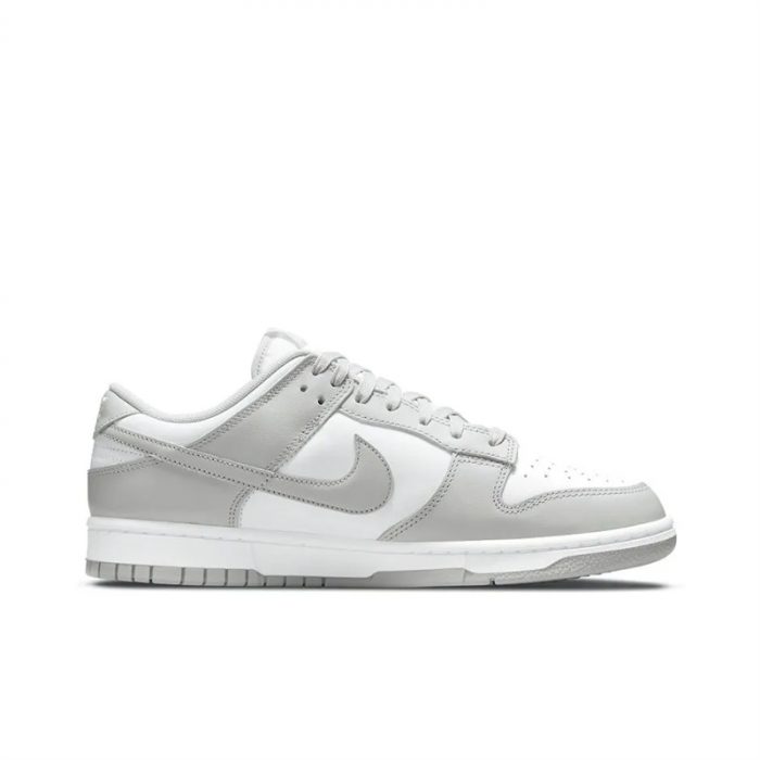 Nike Dunk Retro 'GREY Fog' Устойчивые к истиранию Низкие Скейтборд Кроссовки Мужские Серый Белый — изображение 8