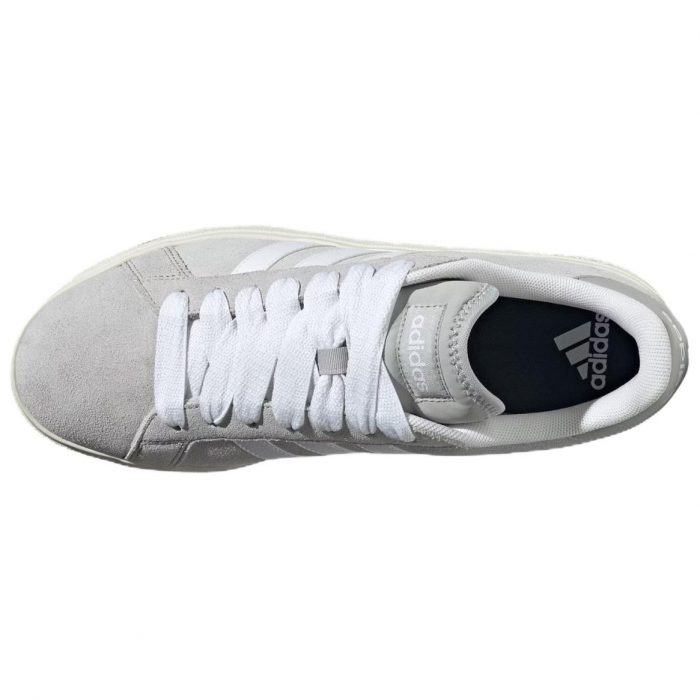 Adidas Grand Court Base 00s Low Топ Скейтборд Кроссовки Унисекс Серый Белый — изображение 4