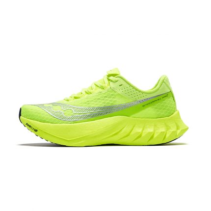 Saucony Endorphin Pro 4 Low Топ Беговые кроссовки Мужской Зеленый Серебристый