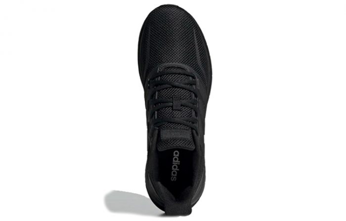 Adidas Runfalcon 1,0 Дышащий и Легкий Низкий Топ Беговые Кроссовки Унисекс Черный — изображение 4