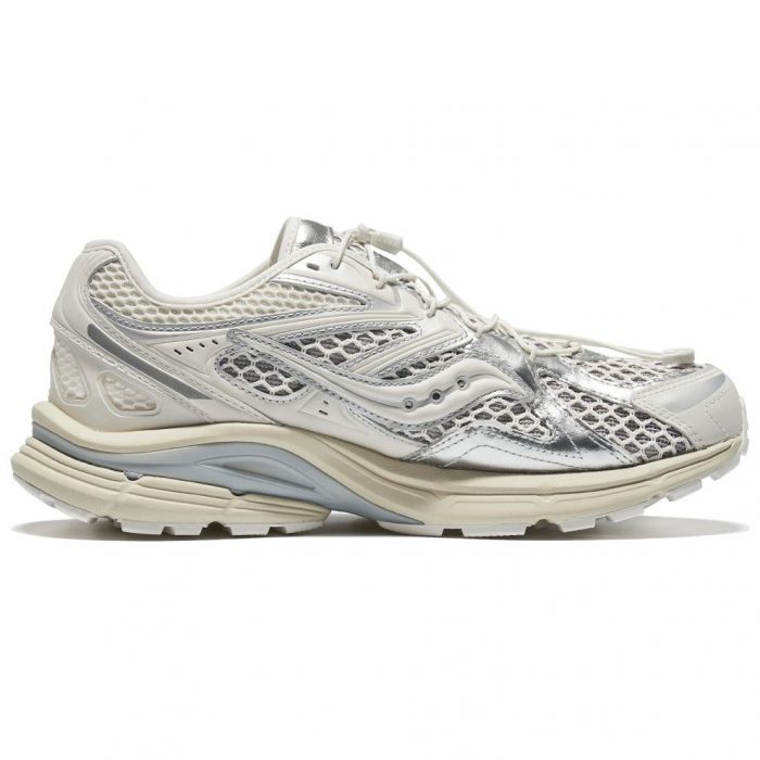 Saucony Kinvara Elite 4 Low Топ Повседневный Тренировки Городской Коммутирование Беговые кроссовки Унисекс Белый Серебряный — изображение 2