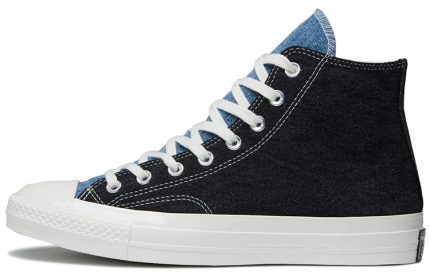 Конверс 1970s Renew Denim Chuck Eco-Friendly Коллекция Высокие Кроссовки для Скейтбординга Унисекс Джинсовый Синий