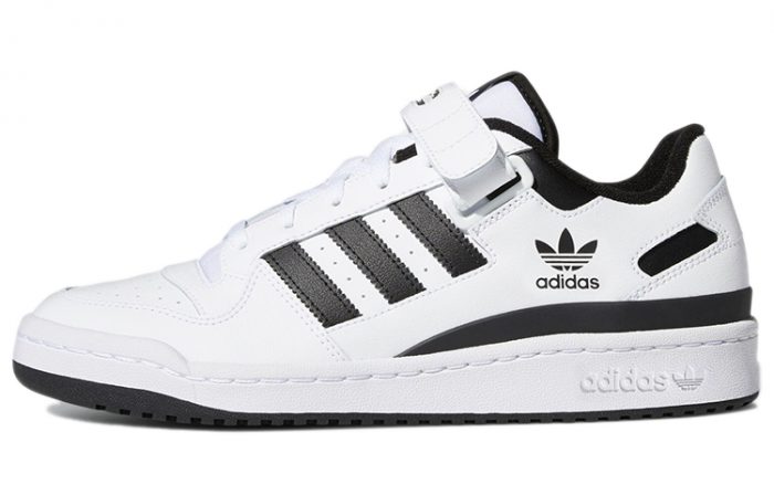 Adidas Originals FORUM Низкие Аbrasion-Resistant Low Top Скейтборд Кроссовки Унисекс Белый Черный — изображение 1