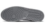 Jordan Air Jordan 1 Stealth And White Противоскользящий Низкий Топ Винтажные Баскетбольные Кроссовки Мужские Серый Белый — изображение 6