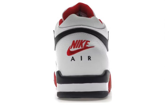 Nike Flight Legacy MID Топ Винтажные Баскетбольные Кроссовки Унисекс Красный Белый — изображение 5