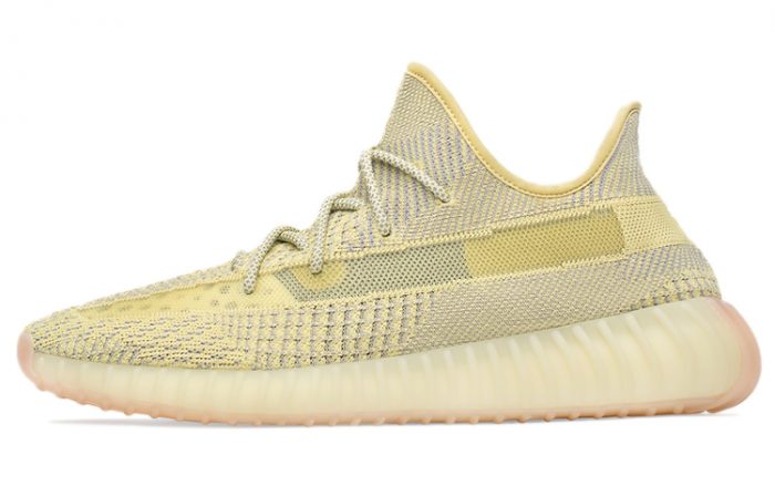 Adidas Originals Yeezy Boost 350 V2 Angel Antlia Low Топ Спортивная повседневная обувь Унисекс Грязно-желтый — изображение 1