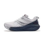 Saucony TRIUMPH Victory 22 Амортизация Низкий Топ Беговые кроссовки Мужские Белый Темно-синий Широкий