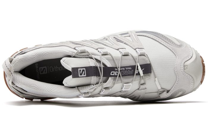 SALOMON XA PRO 3D Suede Низкий Топ Уличная Обувь Унисекс Серый Белый Камлет Серый — изображение 4
